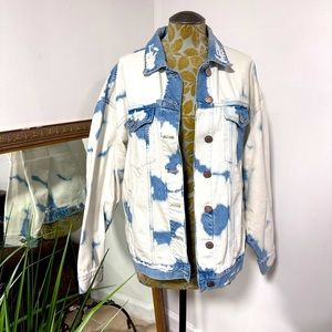 Acid Wash Boyfriend Denim Jacket